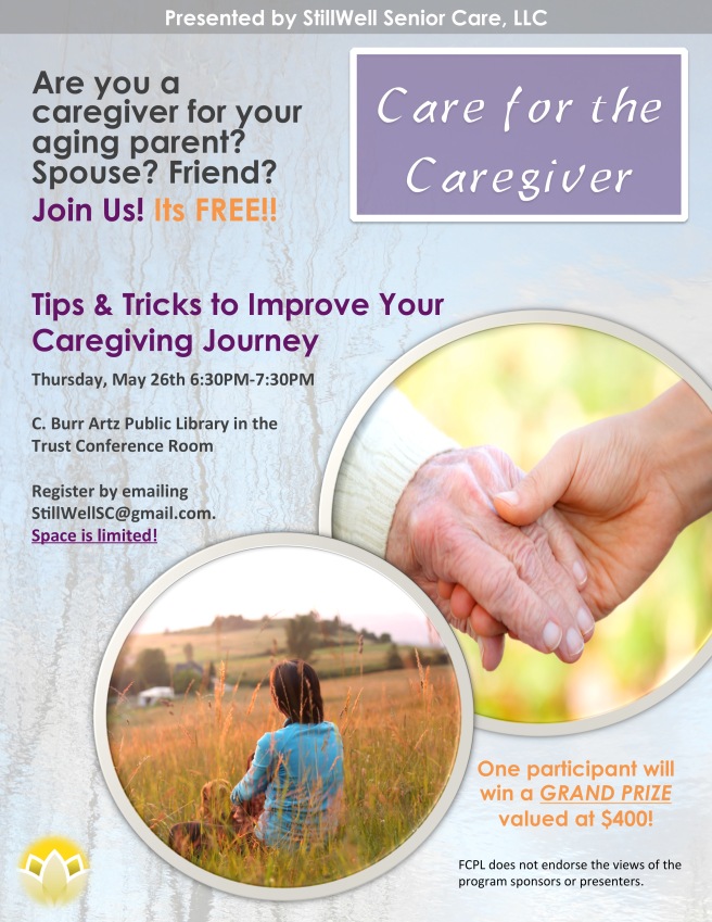 5.2016 Care for the Caregiver Workshop Flyer
